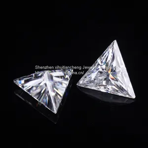 Wholesale Price D Color Near Colorless Triangle Cut VVS1 Clarity Synthetic Loose Moissanite Trillion Cut Moissanite thumbnail-2