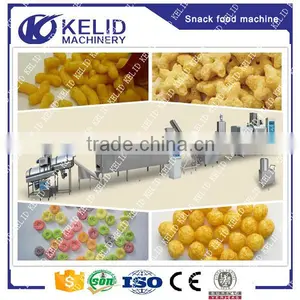 Twin Screw Extruder Slanty Puffed Corn Snacks Making Machine thumbnail-1
