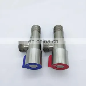 High Quality Toilet Brass Angle Valve in Chrome Plated With Plastic Handle thumbnail-4