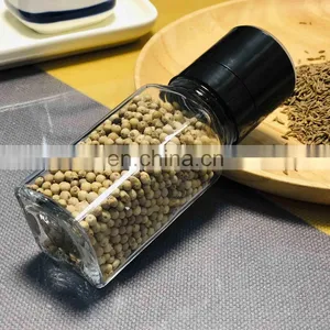 Transparent Glass Pepper Grinder Salt Shaker Bottle Mini Spice Grinder thumbnail-2