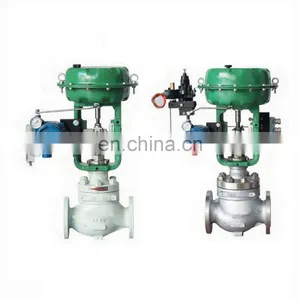 Pneumatic Diaphragm Control Valve With Positioner Pneumatic Actuated Water Steam Globe Valve thumbnail-1