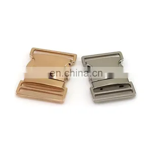 High-End Thicken Metal Zinc Alloy Buckle Dog Collar Quick Side Release Buckle For Pet Dog thumbnail-1
