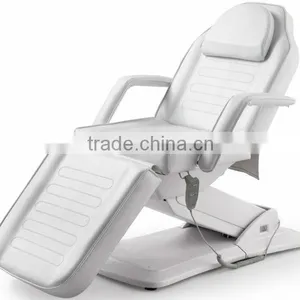 White Salon Furniture Massage Bed With 3 Motors thumbnail-2