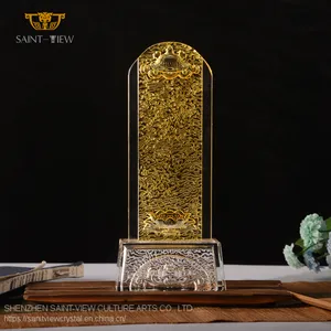No Oxidation Customization Crystal Glass Engrave Name Consecrate Deities Ancestor Memorial Tablet thumbnail-1