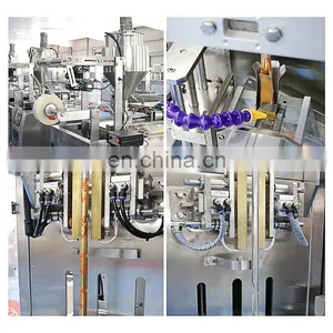 Low Price Milk Poudre Coffee Powder Sachet VFFS Sealing Fully Automatic Small Pack Filling Envasadora Vertical Packing Machine thumbnail-5