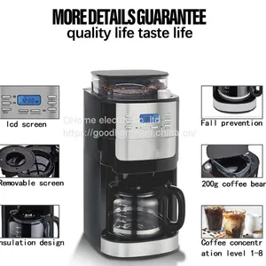 Household Automatic Electric Grinding Integrated 24 Hours Regular Opening Drip Type Coffee Machine（Wechat:13510231336） thumbnail-1