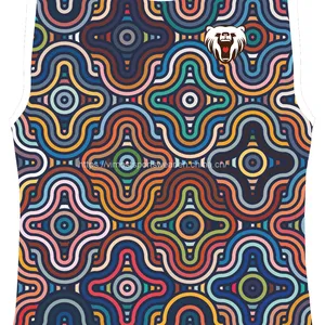 2023 Breathable Custom Singlet With Latest Fashion Patterns thumbnail-1