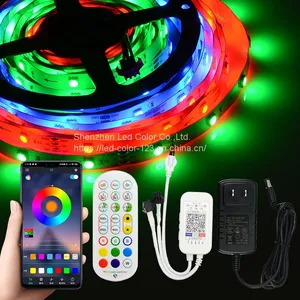 Multicolor 12v Addressable Led Strip 24-key Infrared Bluetooth RGB Music Controller Led Flex Light Strip thumbnail-3
