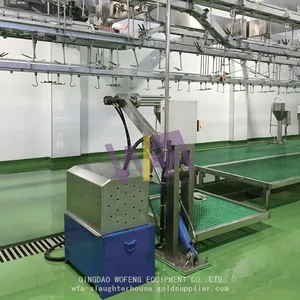 Easy Install Sheep Slaughter House Hydraulic Skinning Machine For Goat Slaughtering thumbnail-2