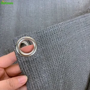 Awning Carpet With Eyelets HDPE Camping Carpet Outdoor Awning Floor With Carrying Bag T Pegs, Steel Nails and Small Broom thumbnail-2