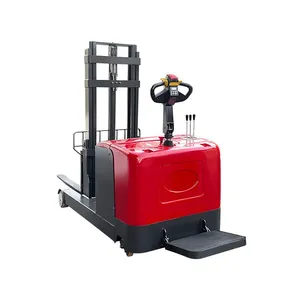 Electric Battery Operated Station Driven Pallet Forklift Truck Pallet Forklift Electric Stacker thumbnail-4