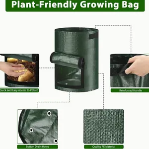 Ventilated Potato Grow Bags Garden Pots Planting Bags for Vegetable Carrot Potato Onion Home Decoration thumbnail-4
