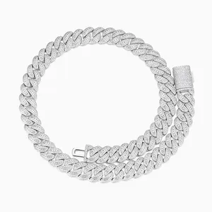 Shining Star Jewelry 16mm Curved Cubic Zirconia Hip Hop Cuban Link Chain For Men thumbnail-2
