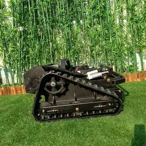 Industrial Grade 9Hp EPA Approved Single Cylinder Gasoline Engine Small Size Light Weight Remote Operated Steep Slope Mower thumbnail-3