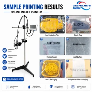 Z7/Z7S Detachable Online Inkjet Printer 7 Inch Touch Screen Coding Machine for Date QR Barcode Batch Number Printing thumbnail-5