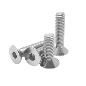 Grade 304 316 Csk Head Hex Slot Machine Screws DIN7991 thumbnail-2