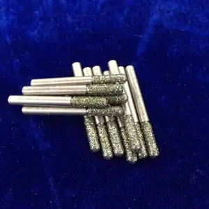 Large Cylindrical Diamond Grinding Head With Coarse Sand, 60 Mesh, Diameter 5 - 30 Mm, Made of Cemented Carbide for Grinding and Polishing, Wear-resistant thumbnail-2