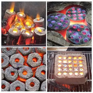 Energy Saving Manual Coal Heating Fuel Making Machine Carbon Black Honeycomb Small Briquette Machine EPC thumbnail-5