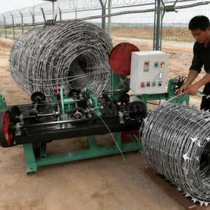 CS-B Type Single-strand Barbed Wire Machine, Suitable for Wire Mesh Production, PLC Control Core Component, Stainless Steel Material thumbnail-2