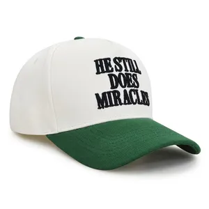 Custom Two Tone Cotton Baseball Cap Embroidered Logo Retro Color Block Dad Hat Adjustable 2 Color Sports Caps for Men Women thumbnail-4