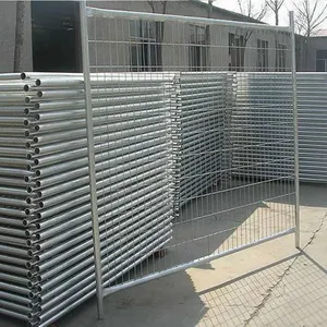Outdoor Heat-treated Steel Temporary Movable Safety Fence, no Excavation Required, With Waterproof Steel Wire Driveway Guardrail thumbnail-5