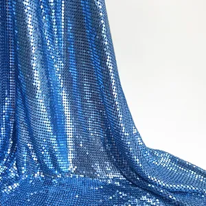 Soft Flexible Aluminum Wire Cloth Chainmail Mesh Fabric Curtain Screen Application Metal Sequin Woven Technique Bending Cutting thumbnail-1