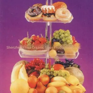 Acrylic Display Stand, Acrylic Cake Stand, Acrylic Cake Display Stand, Small Acrylic Display Stand thumbnail-1