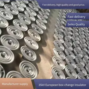 Electric Porcelain Insulator, Tension Insulator, for Overhead Lines, Ceramic, Composite and Glass Insulators, Wholesale Available thumbnail-2