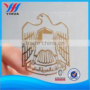 Custom High Quality Metal Chrome Silver Sticker Electroformed Logo 0.05mm Thickness thumbnail-3