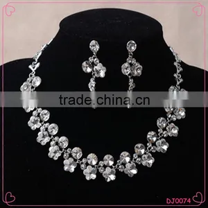 Fashion Jewelry Wholesale Korean Style Elegant Flower Necklace Set thumbnail-1