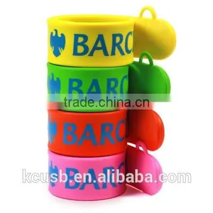 Slap Wristband Usb Flash Drive With Custom Logo thumbnail-1