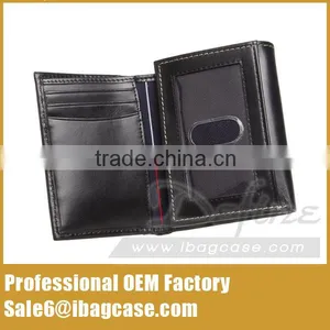 Customize Trifold Man Leather Wallet Hot Selling thumbnail-1