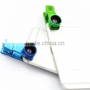 Mobile Phone Accessories One Step Clip-on Camera Lens 0.65x Wide Angle Lens 15x Macro Lens thumbnail-1