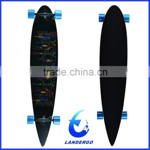 CE Wooden Longboard Skateboard thumbnail-1