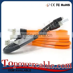 Factory Supplies Noodle Flat Usb Charging Data Cable For Andriod Smart Phones thumbnail-3