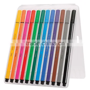 Mont Marte Fine Tip Marker Tri Grip in Case 12pce thumbnail-2