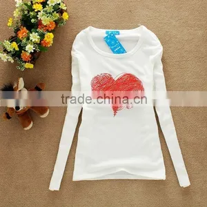 Wholesale Promotional t Shirt Women Plain Long Sleeve t Shirt thumbnail-1