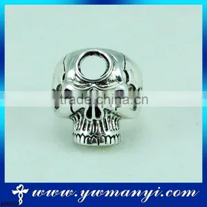 China Supplier Jewelry Popular Wholesale Festival Items Skull Ring Silver Jewelry R39 thumbnail-1