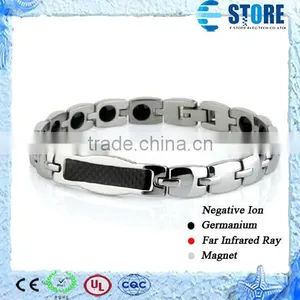Fashion Power Men's Germanium Negative Ion Bio Energy Bracelet thumbnail-1