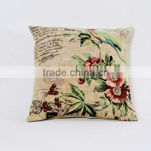 Colorful Flower Embroidered And Printed Decorative Sofa Cushion thumbnail-3