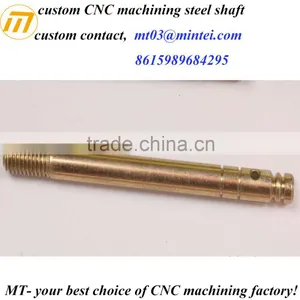 Precision Machining Yellow Zinc Plated Micro Drive Shaft thumbnail-2
