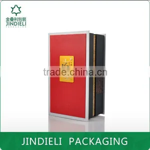 Elegant Leather White Spirit Packaging Box With Metal Plate thumbnail-3