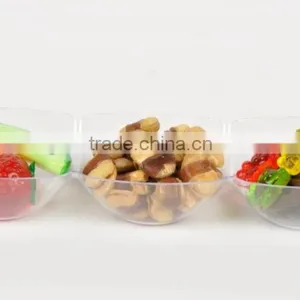 Hot Selling Plastic Plates Disposable Compartment Dessert Dish Plate for Weeding Picnic thumbnail-2