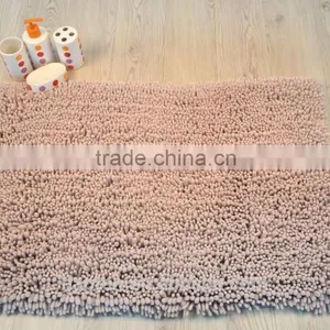 100%microfibre With Thin Yarn and Thick Yarn Mixed With Anti-slipping Baking Chenille Rugs thumbnail-1