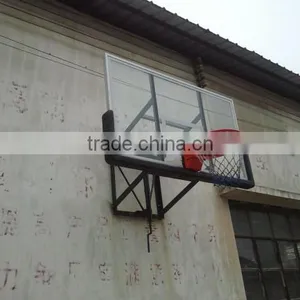 Wall Mounted Height Adjustable Basketball System thumbnail-1