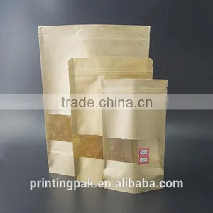 Gravure Printing Plastic Lined Kraft Brown Paper Coffee Bag thumbnail-2