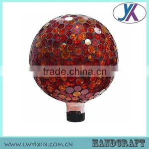 Wedding Round Shape 10" Mosaic Glass Decoration Outdoor Led Ball Lights thumbnail-6