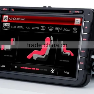 8" Car Gps Mp3 Navigation Bluetooth Map Usb Dvd For VW PASSAT SEAT Altea Amarok Sharan Toledo Jetta Multivan T5 Polo V 6R thumbnail-5