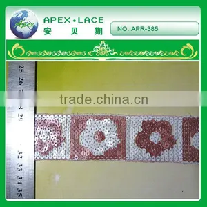 Flower Sharp Sequins Tape for Garment thumbnail-1