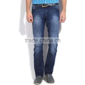 Denim Jeans - Mens Denim Jeans - Durable Fireproof Pants Men's Cotton Denim Slim Fit Work Jeans thumbnail-1